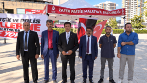 Zafer Partisi Malatya’da ‘Şehitlere Saygı’ Standı Açtı